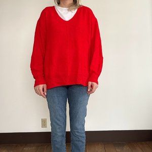 H&M Oversized Red Sweater Size Medium